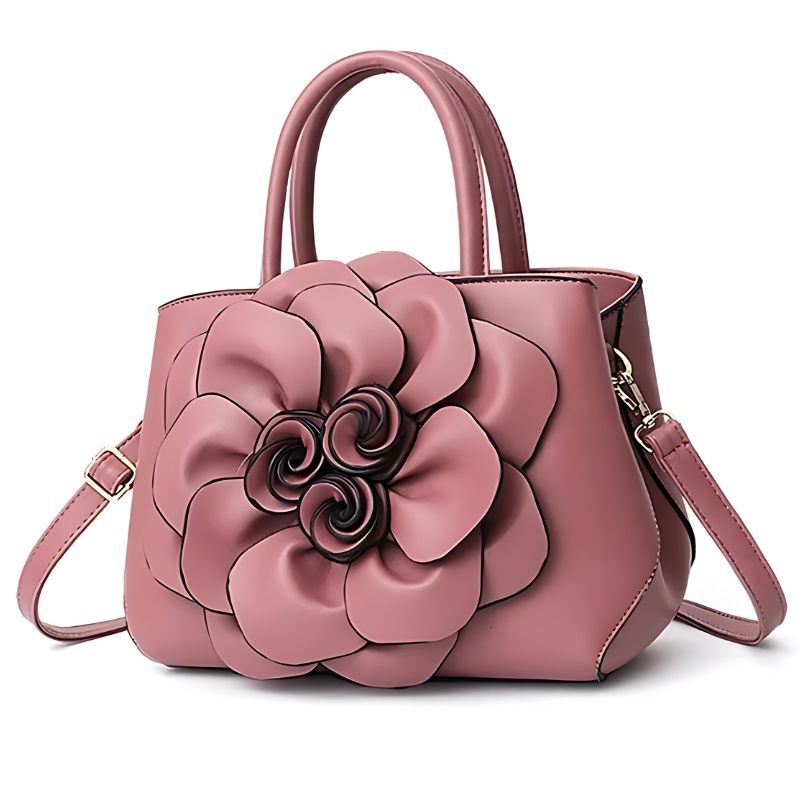 Bolsa Feminina de Couro Impermeável - Floralis