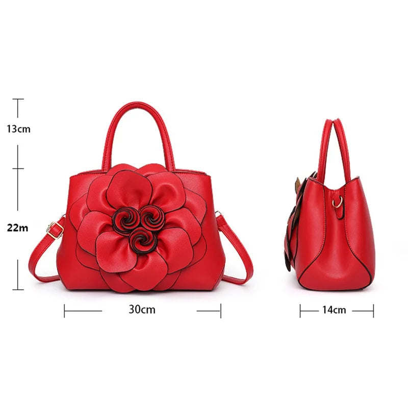 Bolsa Feminina de Couro Impermeável - Floralis