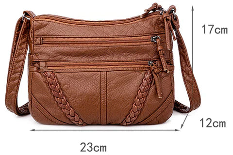 Bolsa Feminina Transversal de Couro